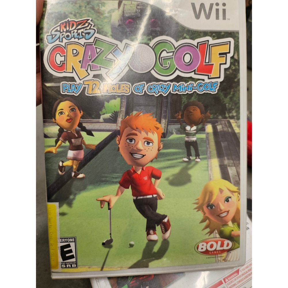 Kidz Sports Crazy Golf Nintendo Wii Bold Games Mini-Golf 72 Holes RVL-P-RKZE